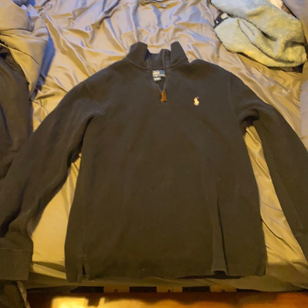 luxury jersey quarter zip pull over